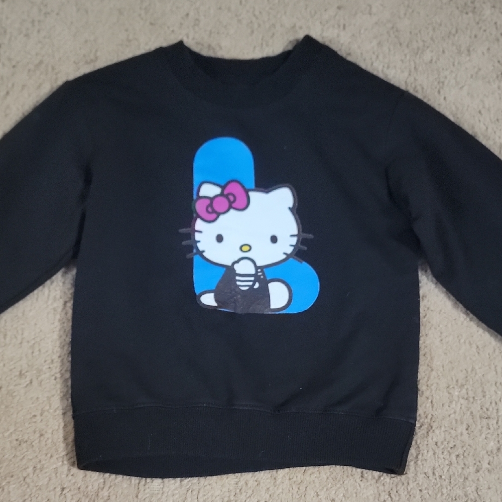 Hello Kitty Black "L" Sweatshirr
